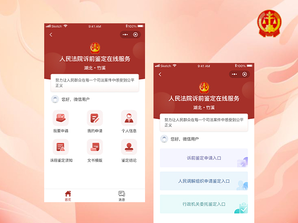 竹溪法院诉前鉴定在线服务平台